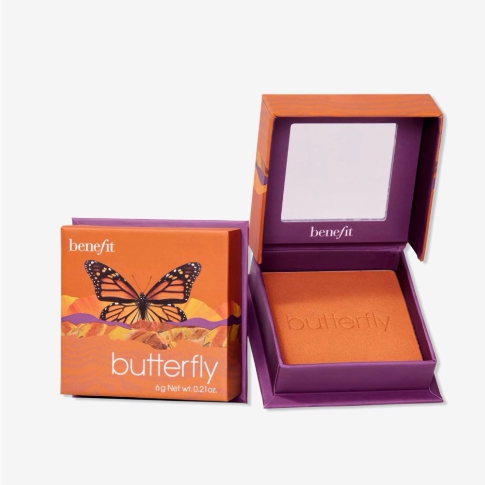 BENEFIT Silky-Soft Powder Blush-Butterflies